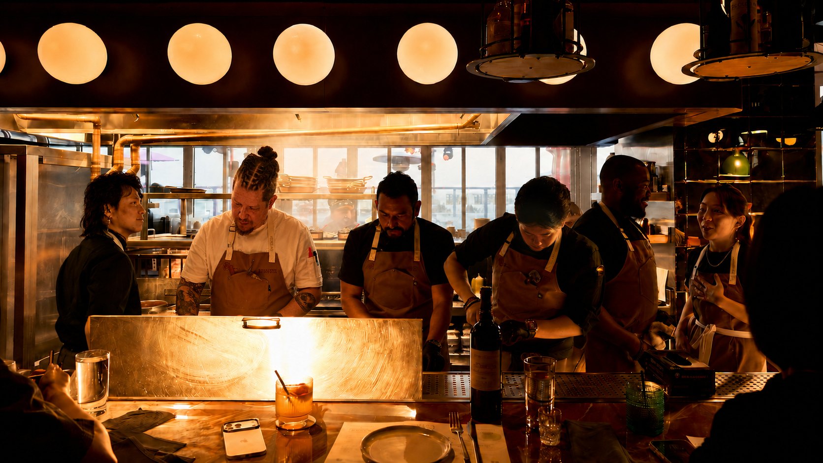 The Rosalynn culinary team at Que Barbaro, Level 8