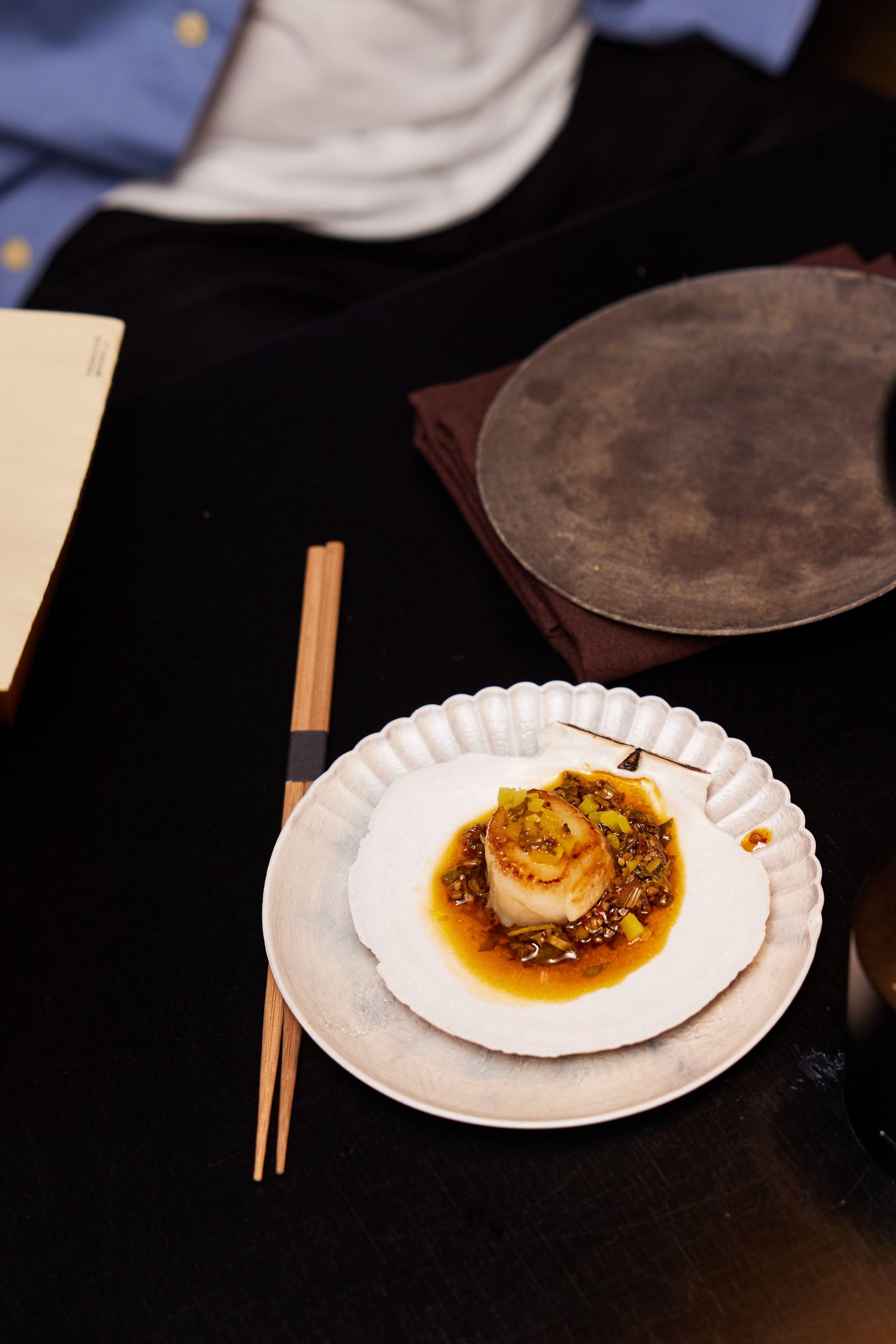 A plated course at a Rosalynn pop-up residency